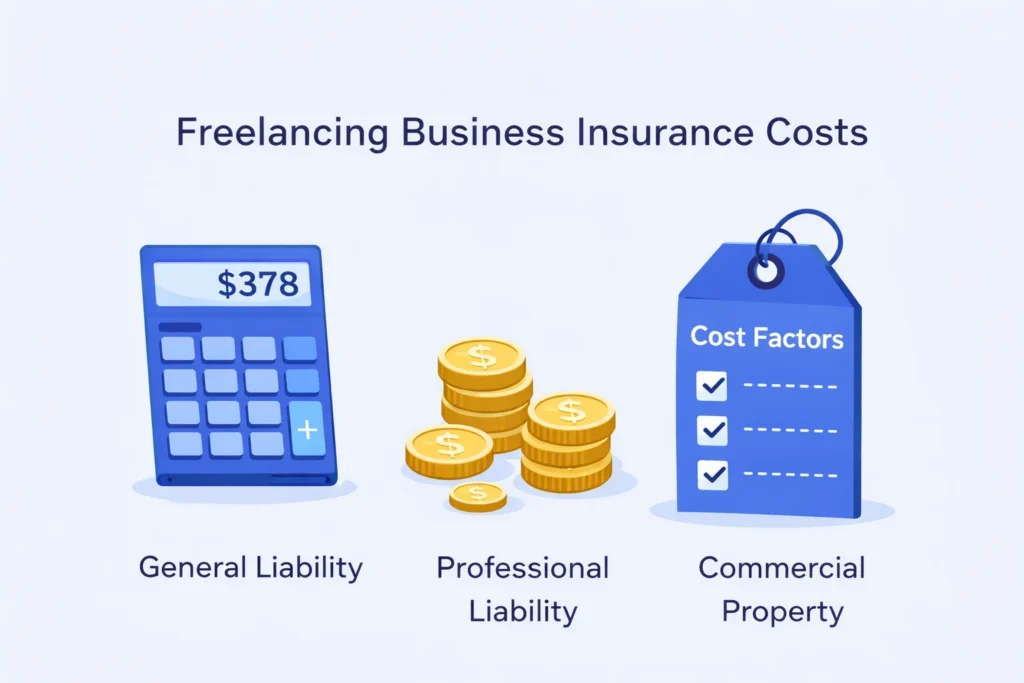 freelancer business insurance cost factors and coverage pricing