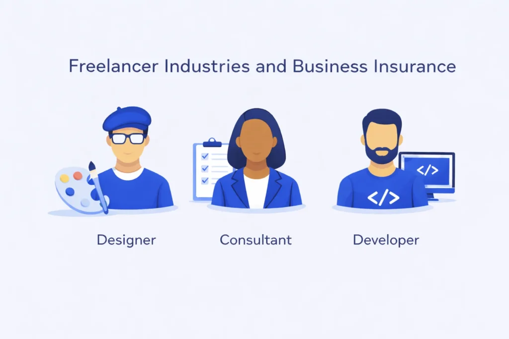 freelance industries and business insurance needs for designers consultants and developers